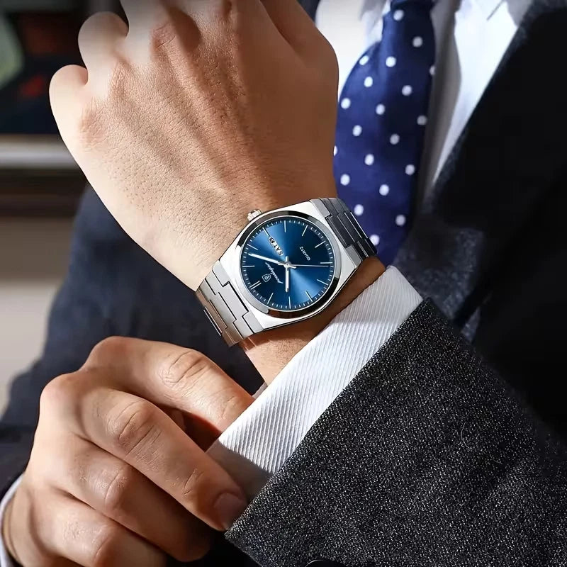Waterproof Men Watch Stainless Steel Quartz Luminous Classic Business Wristwatch
