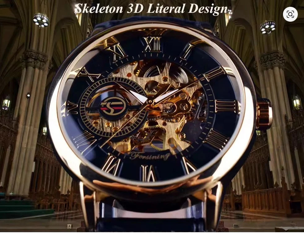 Forsining Automatic Watch For Men Luminous Hand Classsic Mechanical Watch