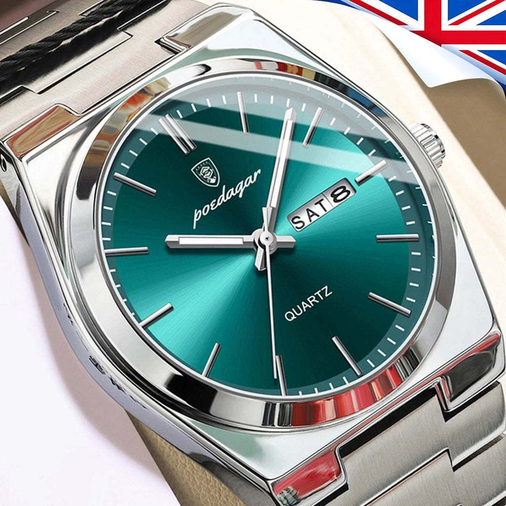 Waterproof Men Watch Stainless Steel Quartz Luminous Classic Business Wristwatch