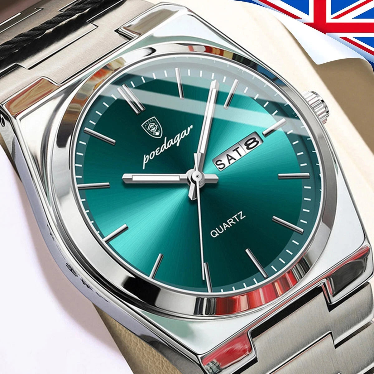Waterproof Men Watch Stainless Steel Quartz Luminous Classic Business Wristwatch