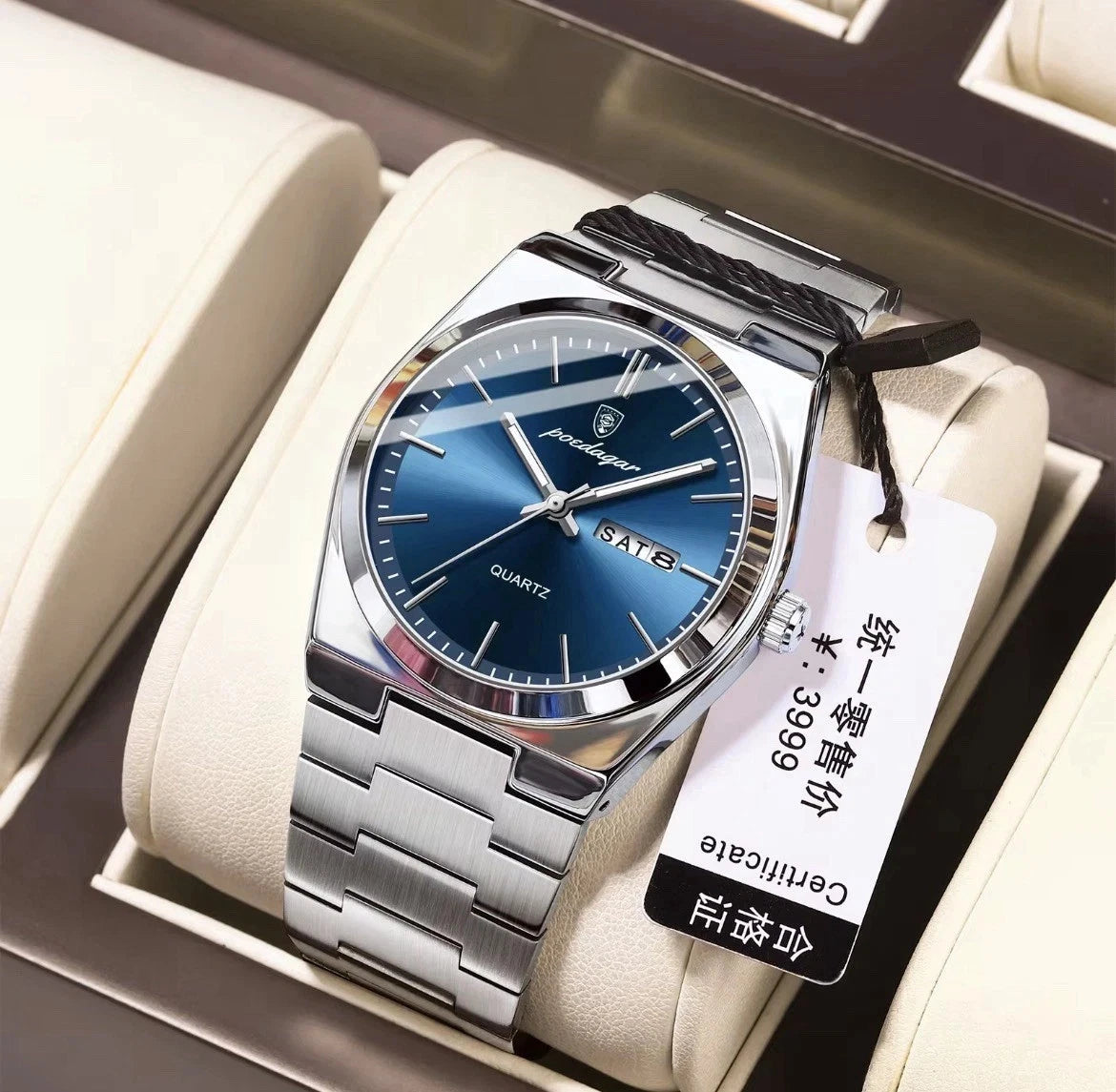 Waterproof Men Watch Stainless Steel Quartz Luminous Classic Business Wristwatch